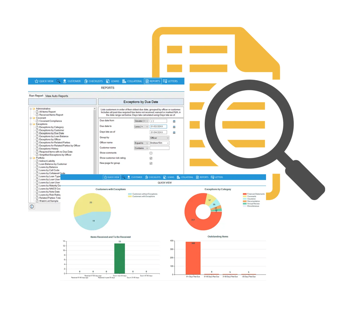 tracking reports and dashboard FISCAL